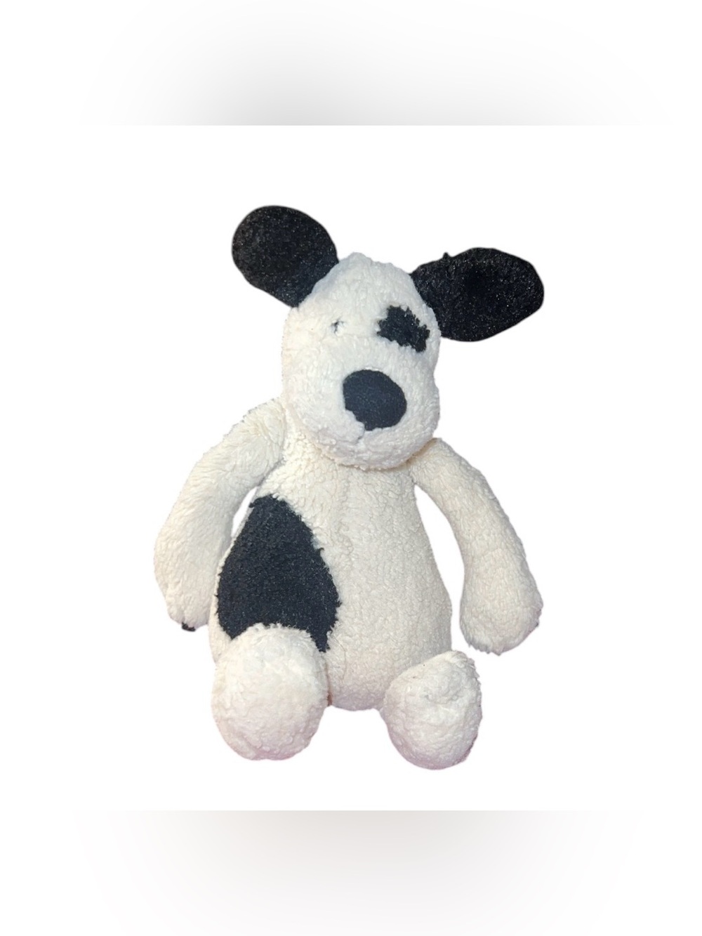 Jellycat Bashful Black & Cream Puppy Dog Plush Small 7.5”